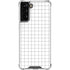 White Grid Galaxy S21 FE Clear Case